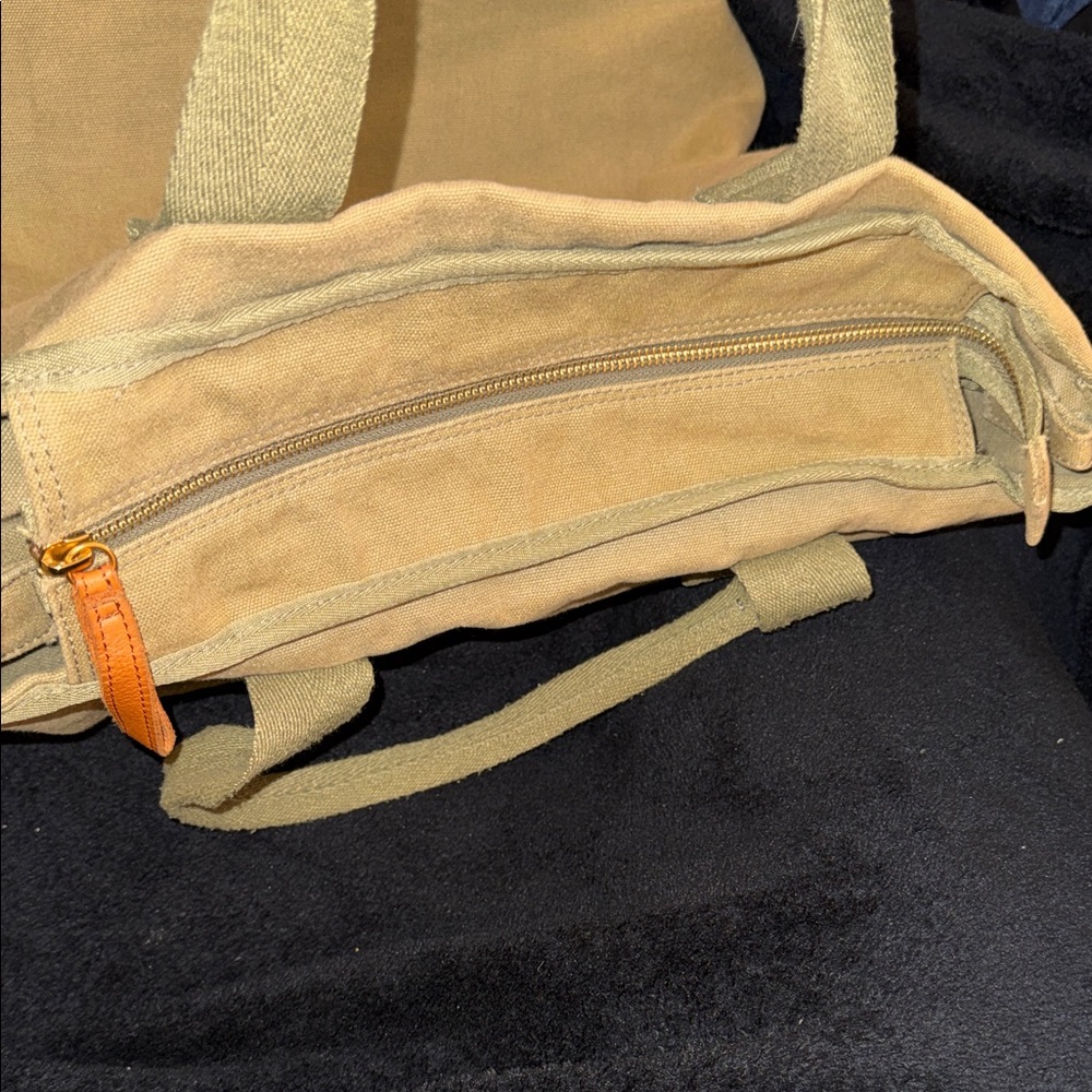 Margot Khaki Canvas Tote Blair - Picture 7 of 12